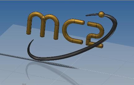 Il logo Mc2 in 3D